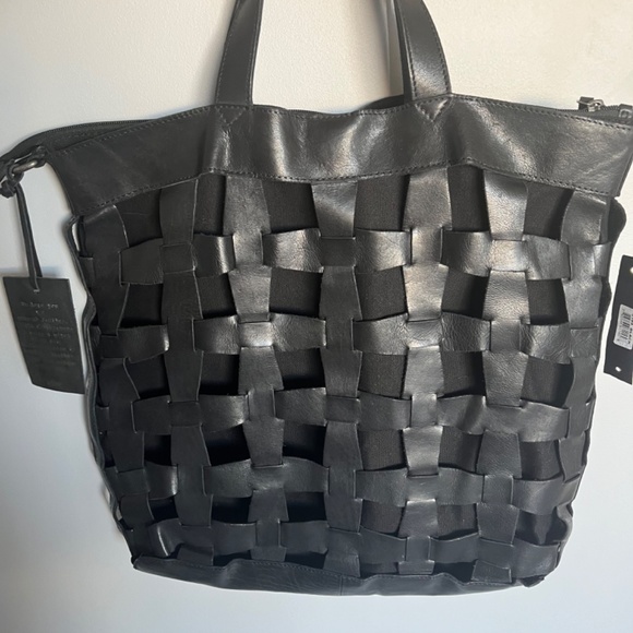 NWT LATICO WOVEN LEATHER CANVAS PALOMA HANDBAG TOTE/CROSSBODY LAPTOP BAG - Picture 3 of 7